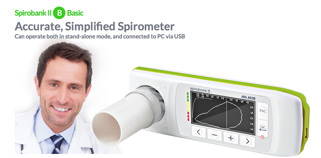Spirobank II Basic, Spirometer - Medical equipment / Equipo medico - Mediventa USA