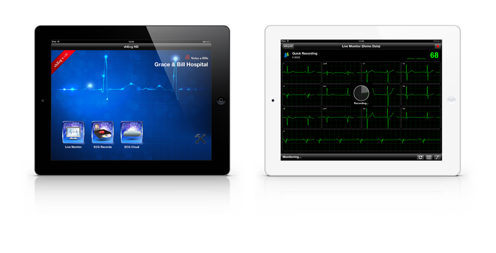iCV200BLE Electrocardiograph for Ipad, Electrocardiograph - Medical equipment / Equipo medico - Mediventa USA